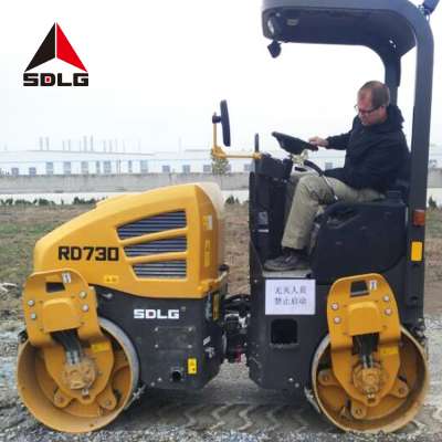 SDLG RD730 mini Double Drum Mini Asphalt Vibratory Road Roller Compactor for sale