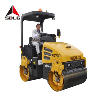 SDLG RD730 hydraulic double drum vibratory road roller 3ton compactor machine for sale