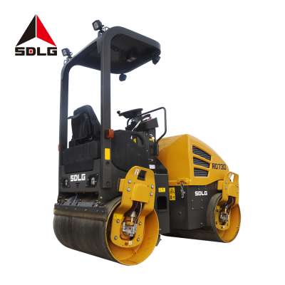 SDLG RD730 new design mini double drum vibratory construction machine road roller for sale